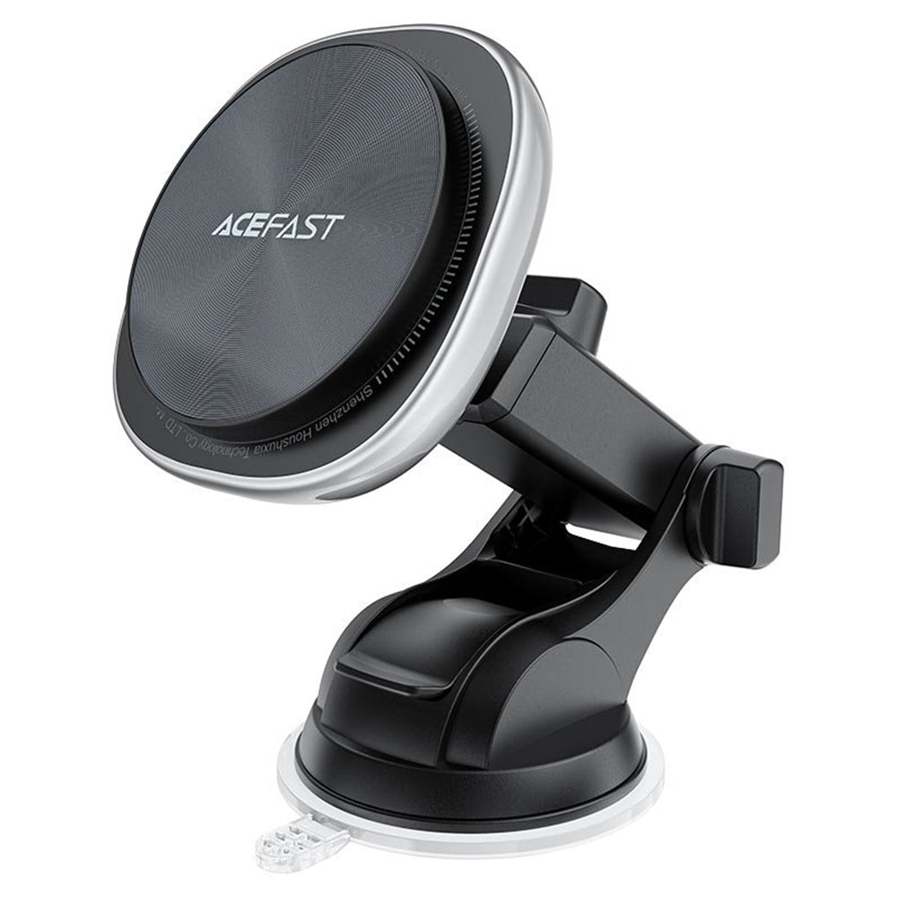 Безжично авто зарядно Acefast D42, 15W, 1.67A, Сребристо
