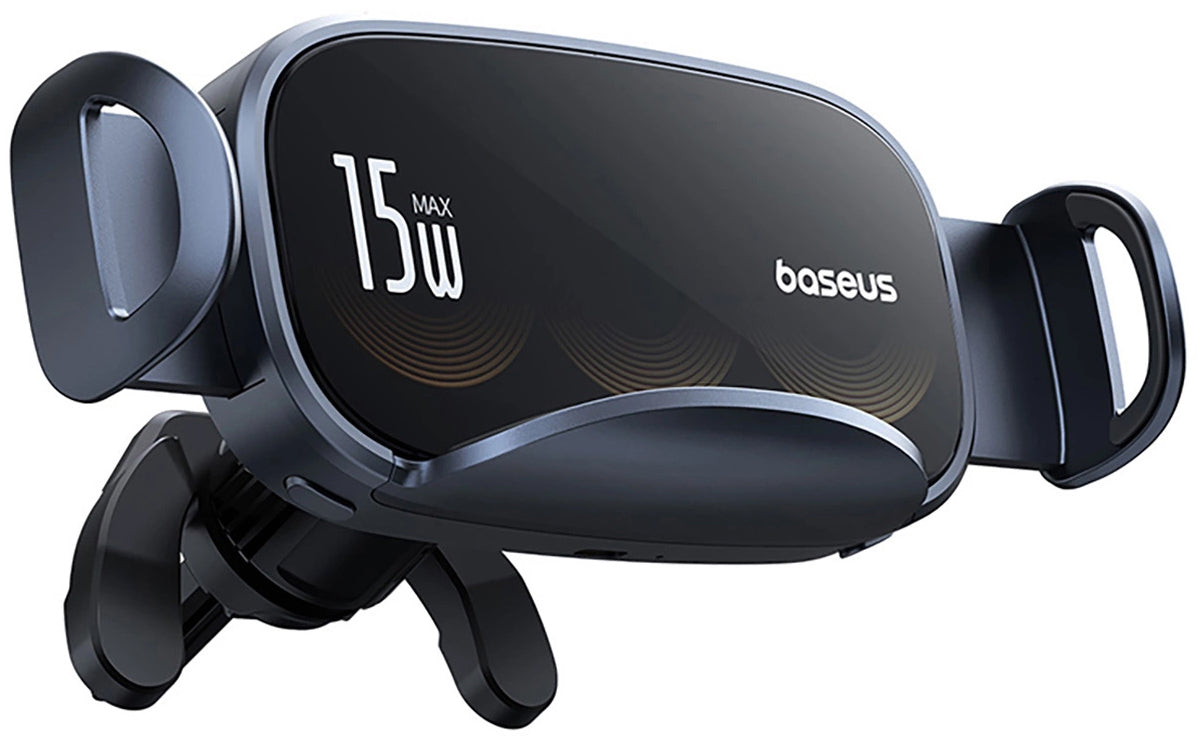 Автомобилен безжичен заряден уред Baseus LightChaser, 15W, 1.67A, Черен, Реупакован C40355901111-00