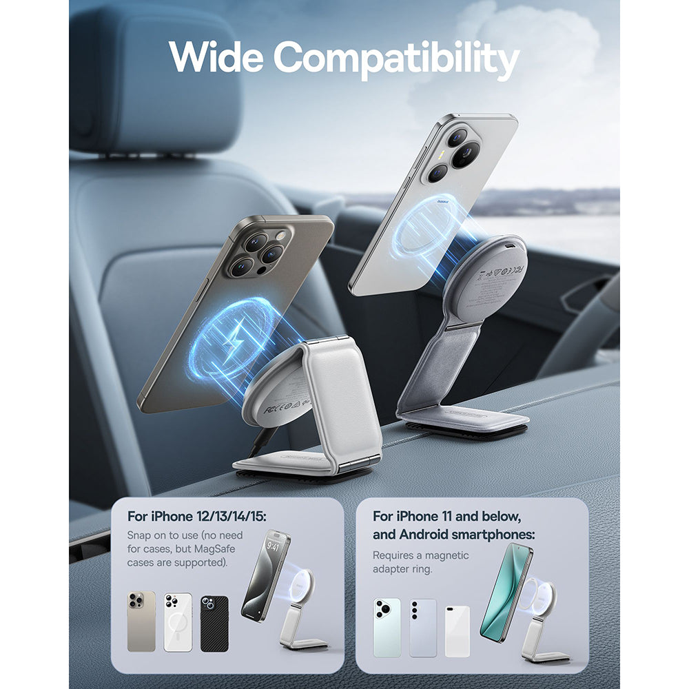 Incarcator Auto Wireless Baseus PrimeTrip C02, 15W, 1.67A, Сребрист C40169003211-00