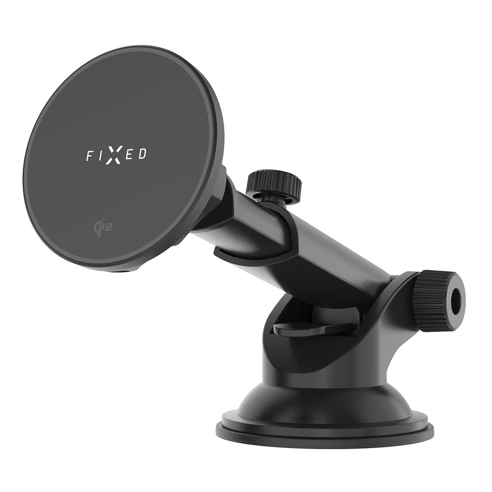 Безжично авто зарядно устройство Fixed MagRound 2 XL, 15W, 1.67A, Черно