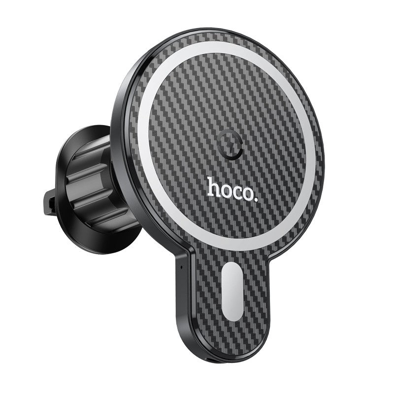 Безжично авто зарядно HOCO CA85, 15W, 1.67A, Черно