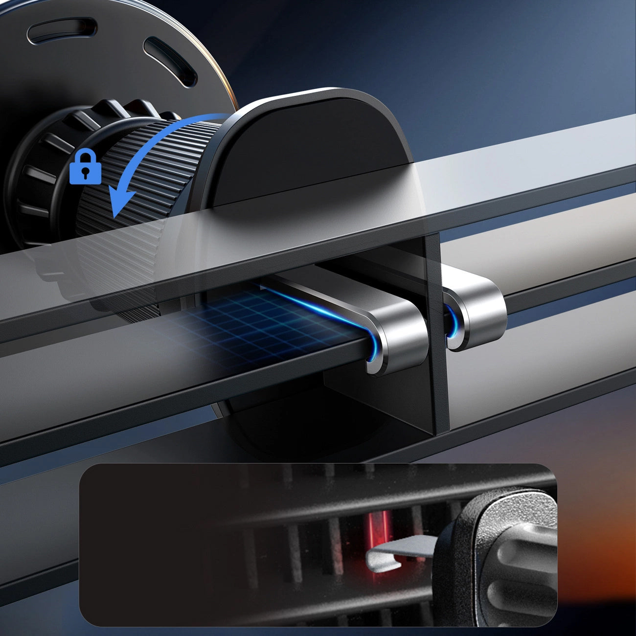 Безжично автомобилно зарядно Joyroom JR-ZS502, 15W, 1.67A, Черно