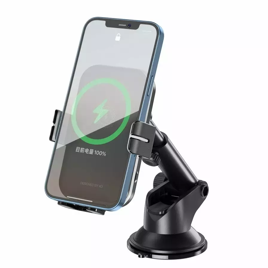 Безжично автомобилно зарядно устройство XO Design WX027, 15W, 1.67A, Черно