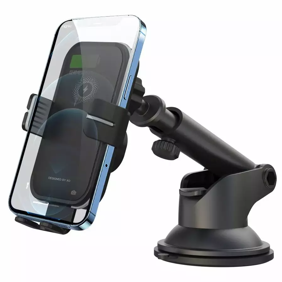 Безжично автомобилно зарядно устройство XO Design WX027, 15W, 1.67A, Черно