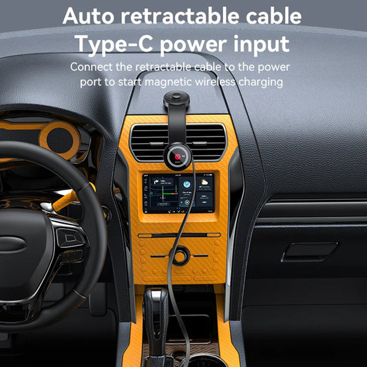 Безжично автомобилно зарядно Yesido C314, 15W, 1.67A, Черно