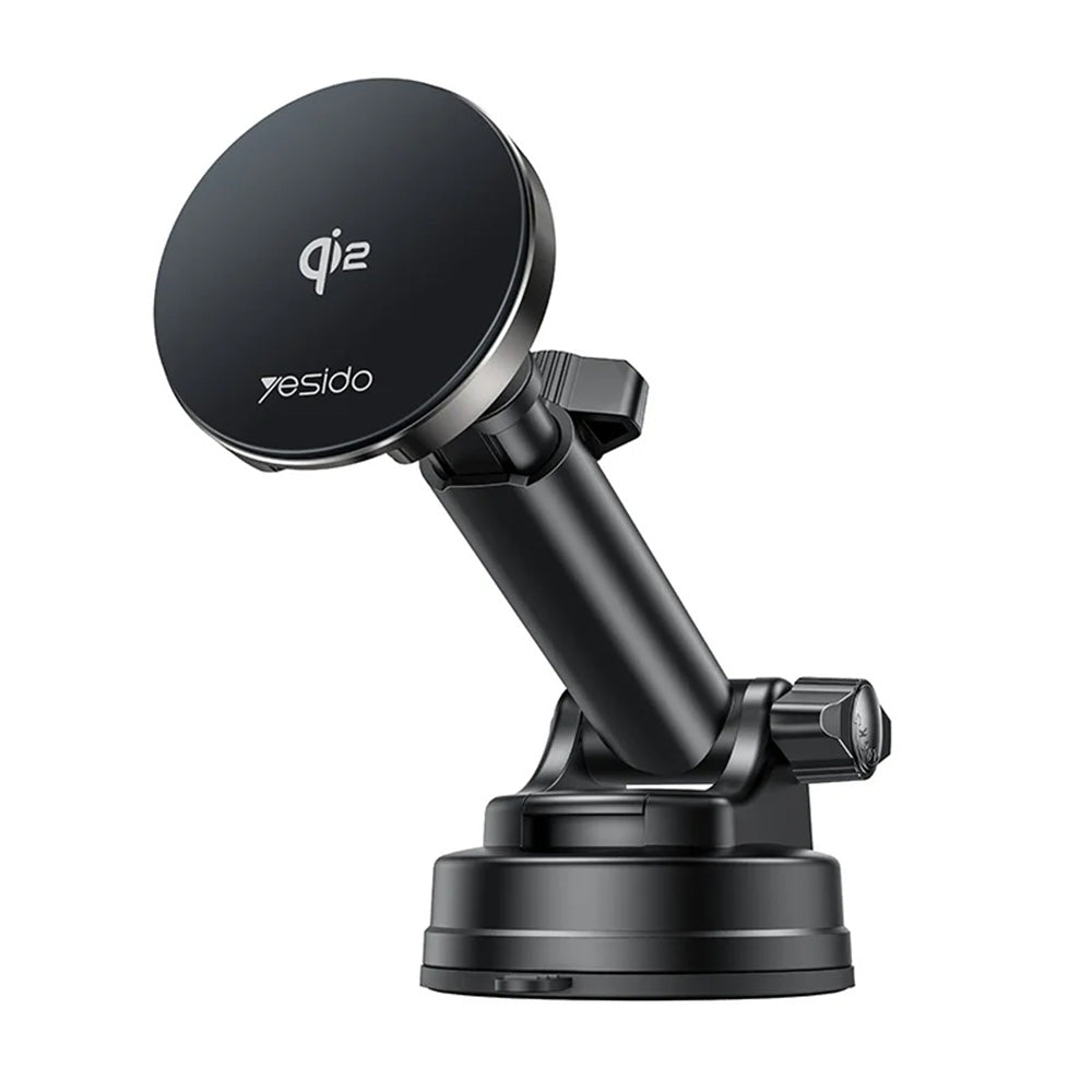 Безжично авто зарядно Yesido DS30, 15W, 1.67A, Черно