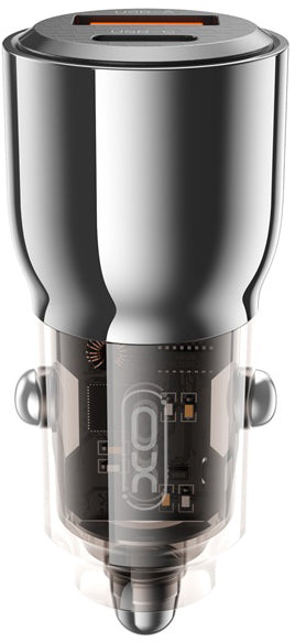 Автомобилен заряден уред XO Design CC58, 95W, 3.25A, 1 x USB-A - 1 x USB-C, Черен