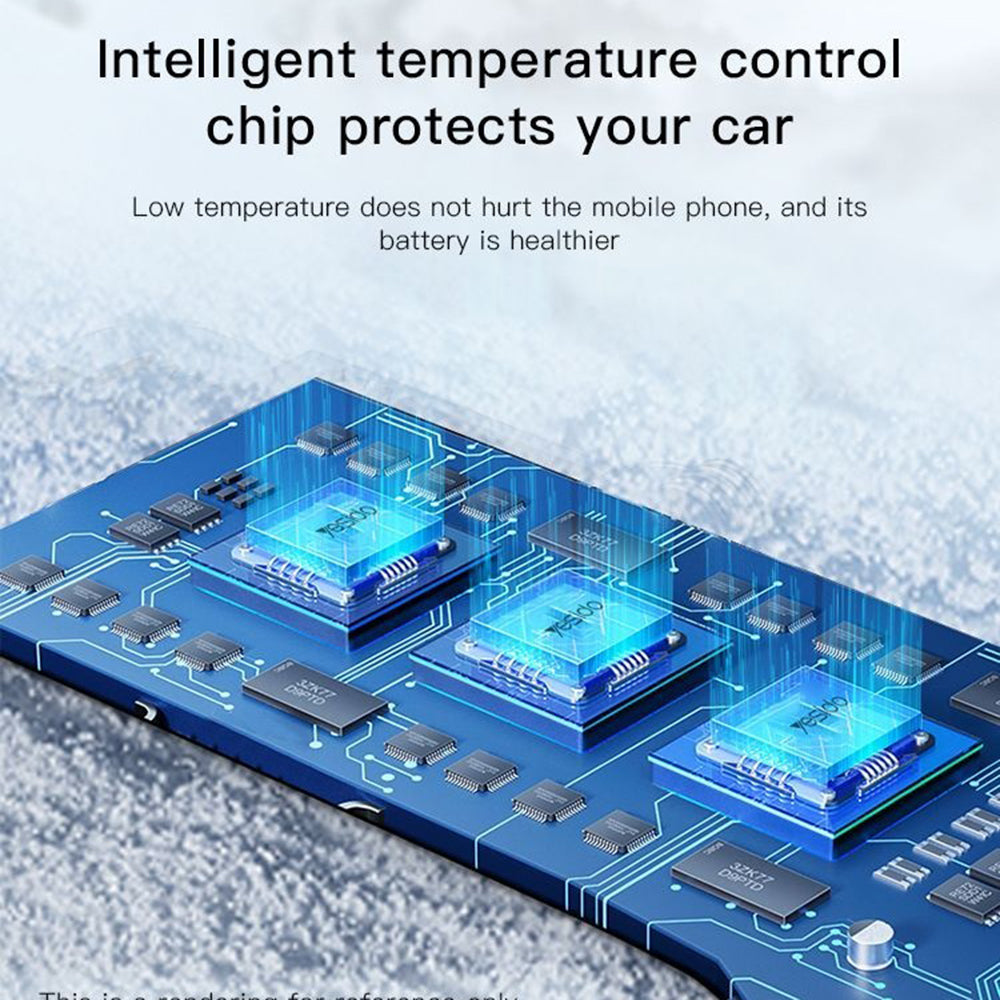 Автомобилен заряден уред Yesido Y50, 60W, 3A, 1 x USB-A - 2 x USB-C, Черен