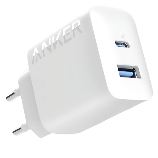 Мрежово зарядно устройство Anker 312, 20W, 3A, 1 x USB-A - 1 x USB-C, бяло A2348G21