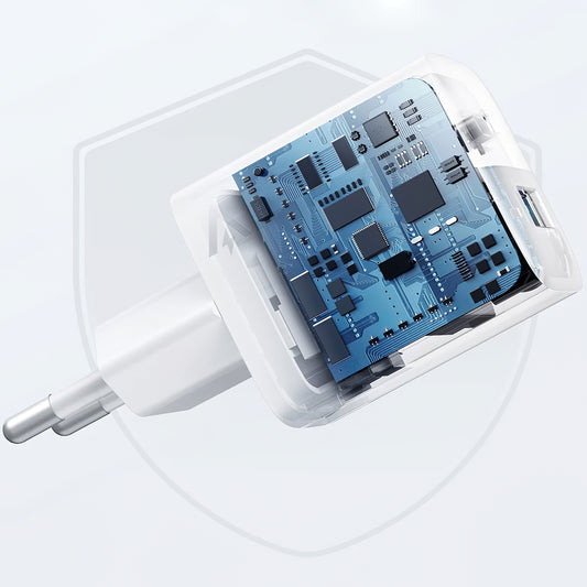 Мрежово зарядно устройство Anker 323, 33W, 3A, 1 x USB-A - 1 x USB-C, бяло A2331G21