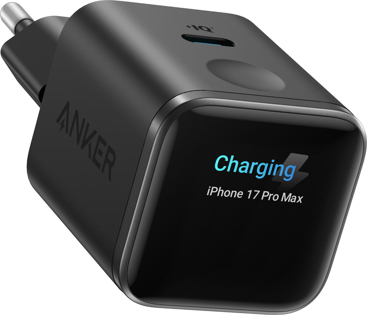 Зарядно устройство Anker Nano Display, 45W, 3A, 1 x USB-C, Черно A121DG11