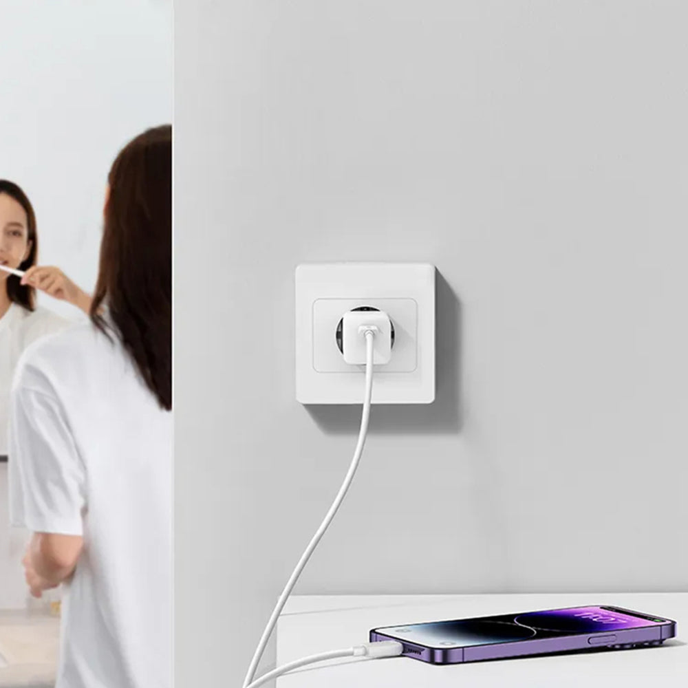 Зарядно устройство за мрежа Baseus, 20W, 3A, 1 x USB-C, Лилаво CCGN050105