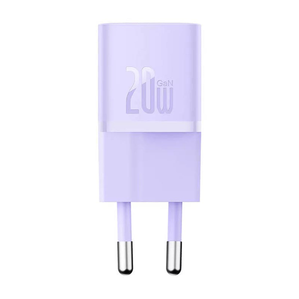 Зарядно устройство за мрежа Baseus, 20W, 3A, 1 x USB-C, Лилаво CCGN050105