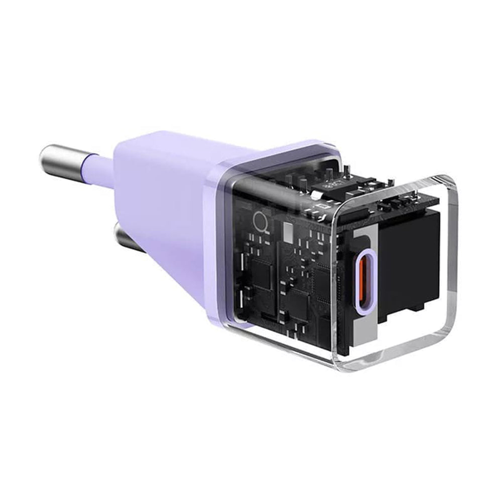 Зарядно устройство за мрежа Baseus, 20W, 3A, 1 x USB-C, Лилаво CCGN050105