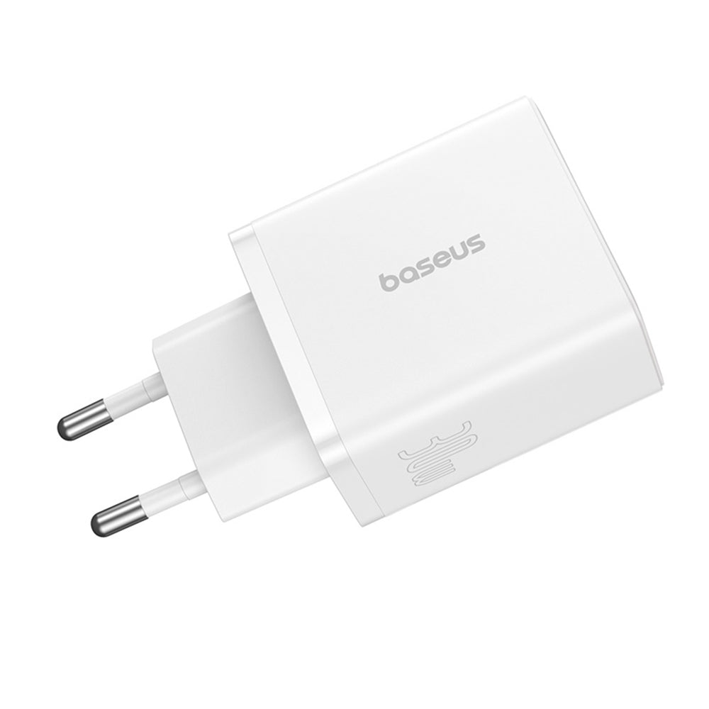 Зарядно устройство за мрежа Baseus Cube, 30W, 3A, 2 x USB-A - 1 x USB-C, Бяло P10111402213-00