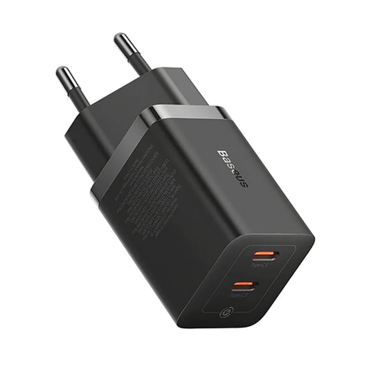 Зарядно за мрежа Baseus GaN5 Pro, 40W, 3A, 2 x USB-C, Черно CCGP180101