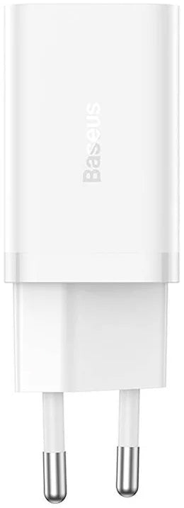 Зарядно устройство за мрежа Baseus GaN5 Pro, 40W, 3A, 2 x USB-C, Бяло CCGP180102