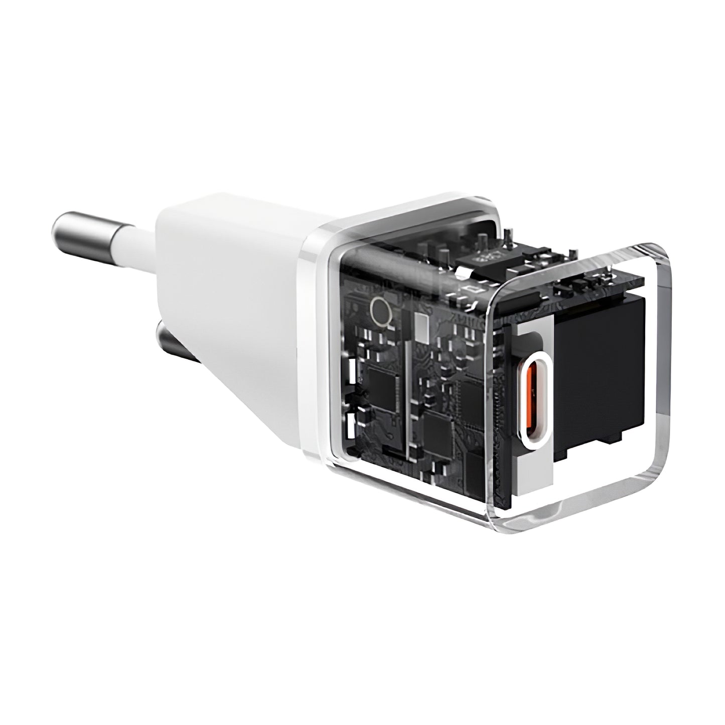 Мрежово зарядно устройство Baseus GaN5S GaN5S, 20W, 3A, 1 x USB-C, бяло P1016250503213-00
