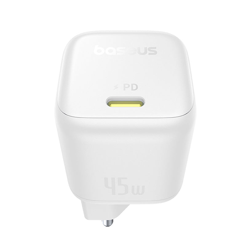 Зарядно устройство за мрежа Baseus PicoGo, 45W, 3A, 1 x USB-C, Бяло P10176800213-00