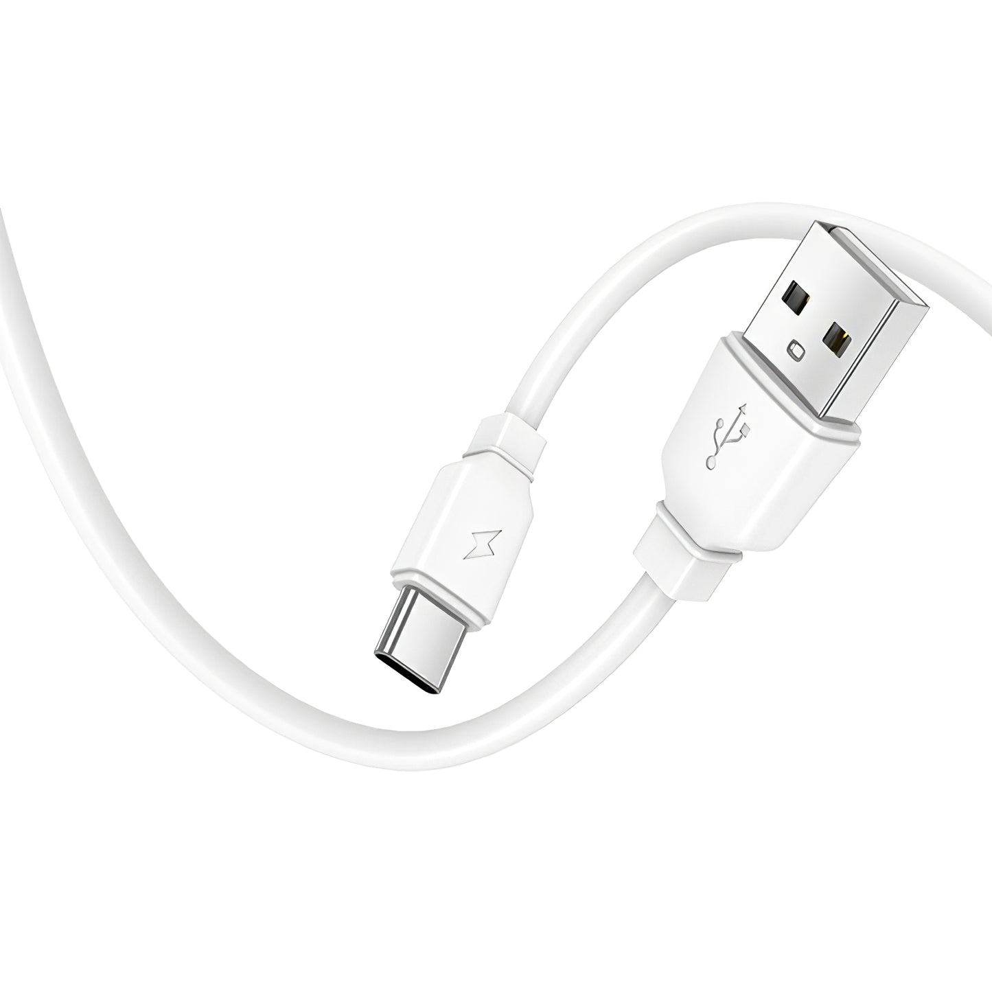 Prestico F7S USB-C кабел Мрежово зарядно Prestico F7S, 12W, 2.4A, 1 x USB-A, бял