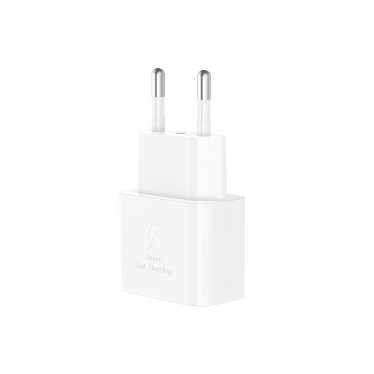Мрежово зарядно устройство с USB-C кабел XO Design L167, 25W, 3A, 1 x USB-C, Бяло
