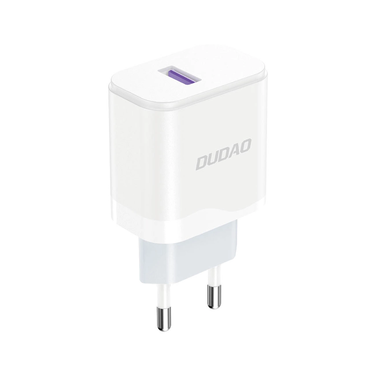 Мрежов заряден уред с USB-C кабел Dudao A20EU, 18W, 3A, 1 x USB-A, Бял