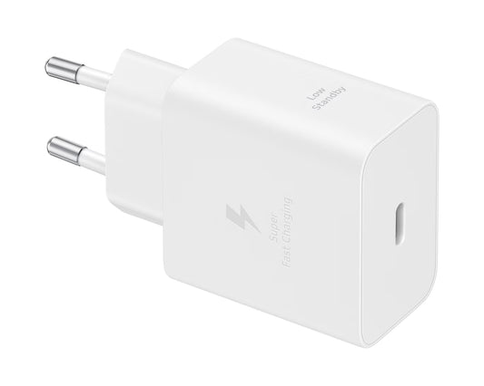 Мрежово зарядно устройство с USB-C кабел Samsung, 45W, 4.05A, 1 x USB-C, Бяло EP-T4511XWEGEU