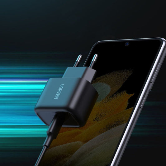 UGREEN CD250, 25W, 3A, 1 x USB-C, 1 x USB-C, черен