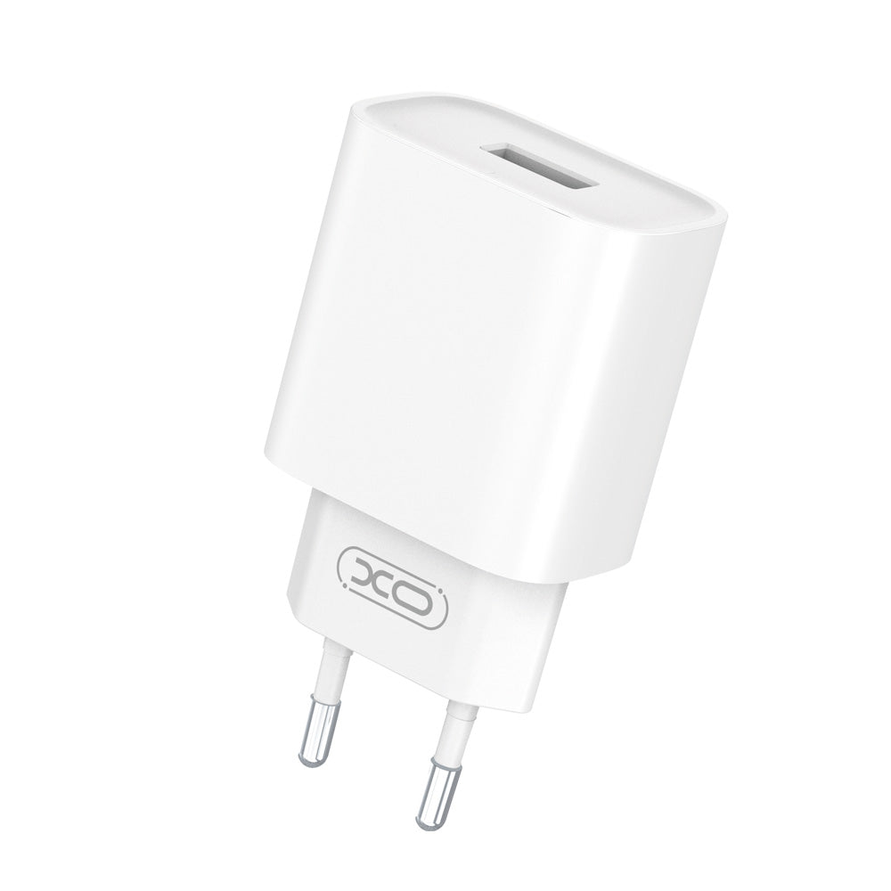 Network Charger with USB-C Cable XO Design CE02D, 18W, 3A, 1 x USB-A, White