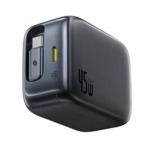 Зарядно за мрежа с USB-C кабел Baseus EnerCore CJ11, 45W, 3A, 1 x USB-C, Черно Z0004800