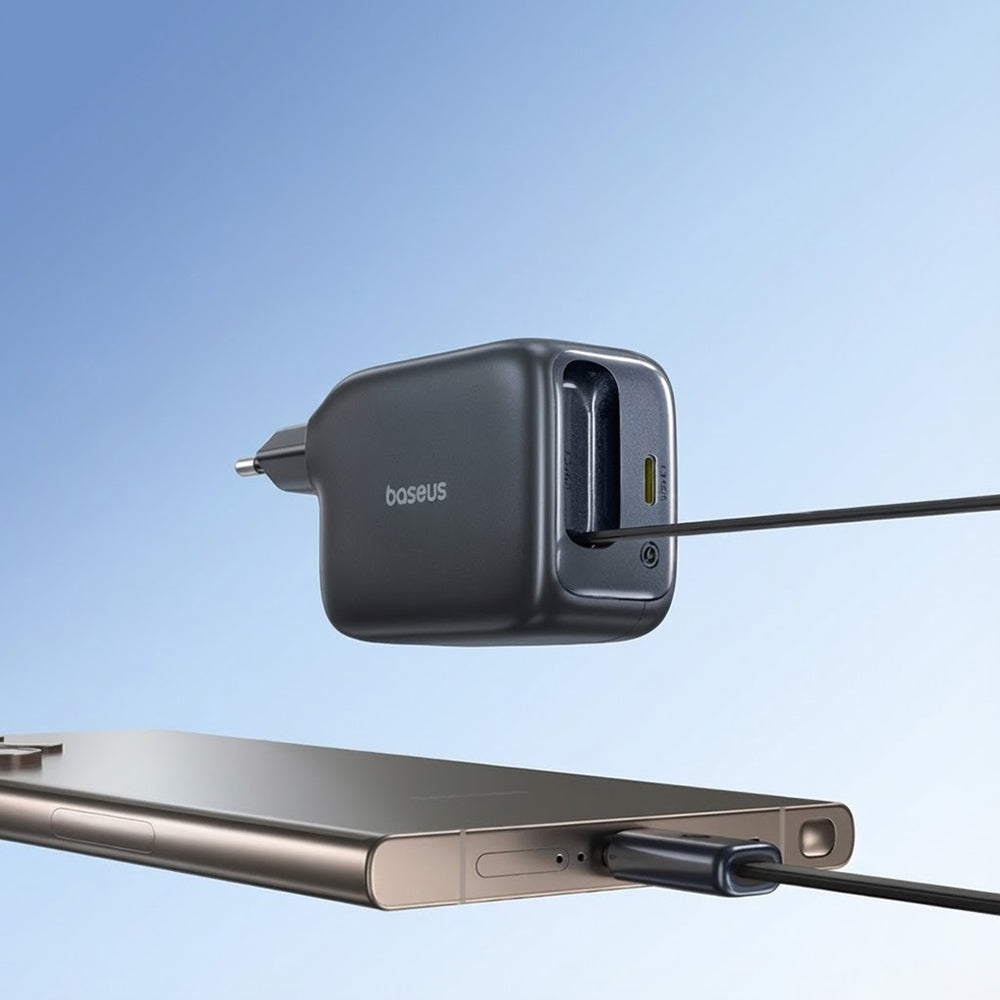 Baseus EnerCore CJ11 Network Charger with USB-C Cable, 45W, 3A, 1 x USB-C, Black Z0004800