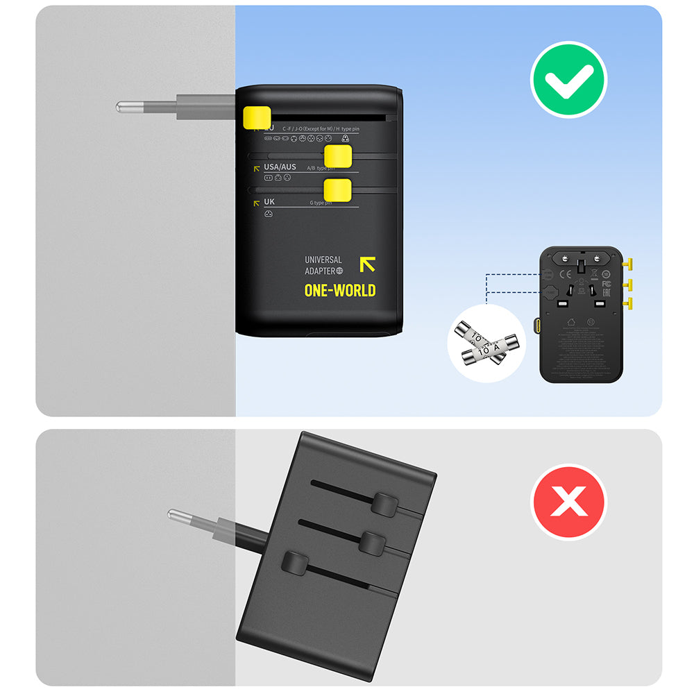 Мрежово зарядно с USB-C кабел Baseus Travel PicoGo AG11, 45W, 2 x контакт - 1 x USB-C - 2 x USB-A, черно E0307F00