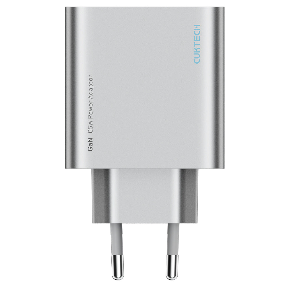 Зарядно устройство за мрежа Cuktech, 65W, 3.25A, 1 x USB-A - 2 x USB-C, бяло CUK0A15CEUSL