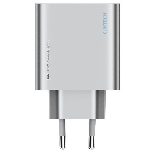 Зарядно устройство за мрежа Cuktech, 65W, 3.25A, 1 x USB-A - 2 x USB-C, бяло CUK0A15CEUSL