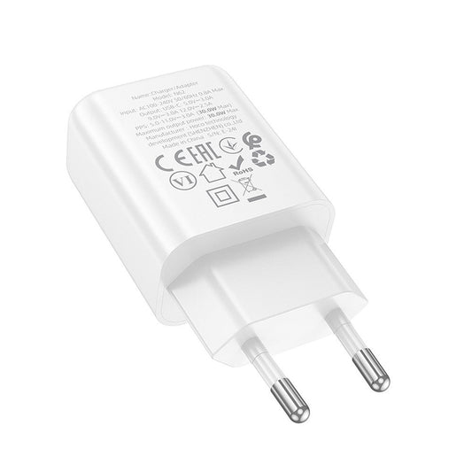 Зарядно за мрежа HOCO N62, 30W, 3A, 1 x USB-C, Бяло