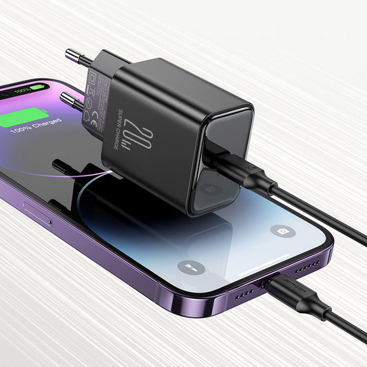 Joyroom JR-TCF06 Мрежово зарядно устройство JR-TCF06, 20W, 3A, 1 x USB-C, черно
