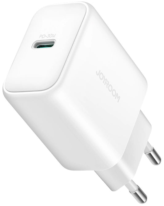 Зарядно за мрежа Joyroom JR-TCF24, 30W, 3A, 1 x USB-C, Бяло