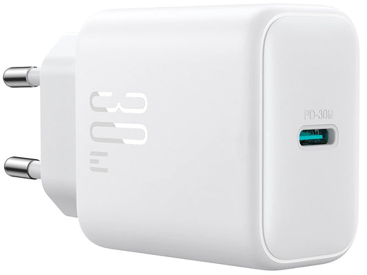 Зарядно за мрежа Joyroom JR-TCF24, 30W, 3A, 1 x USB-C, Бяло