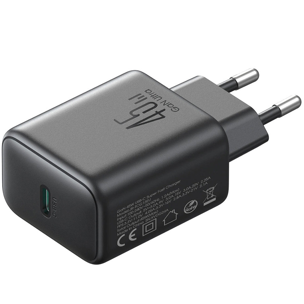 Зарядно за мрежа Joyroom JR-TCG13, 45W, 3A, 1 x USB-C, Черно