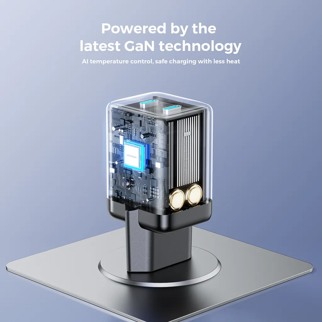 Зарядно устройство за мрежа Joyroom JR-TCG17, 45W, 3A, 2 x USB-C, Черно