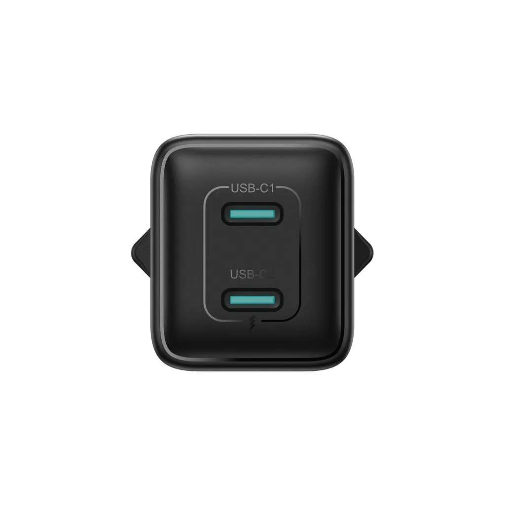 Зарядно устройство за мрежа Joyroom JR-TCG17, 45W, 3A, 2 x USB-C, Черно