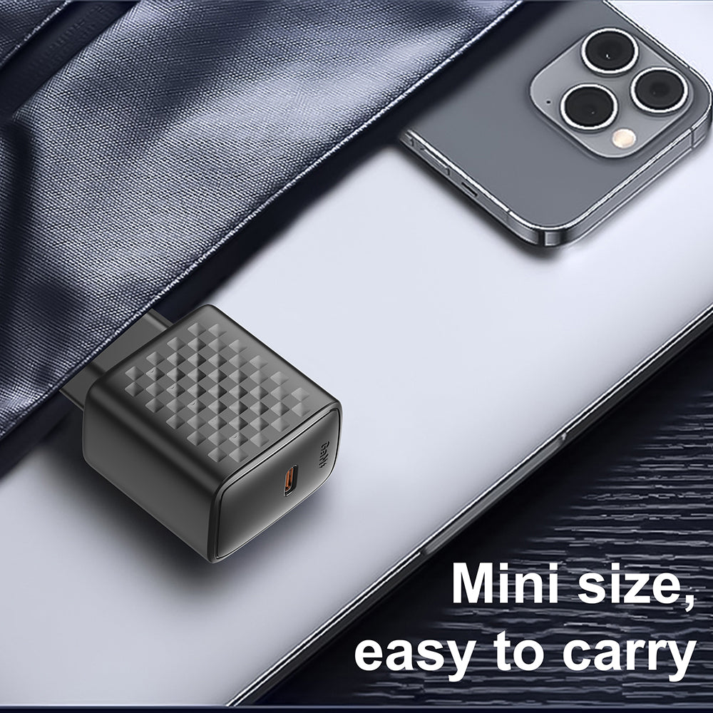 Зарядно устройство за мрежа Lito LC13, 20W, 3A, 1 x USB-C, Черно
