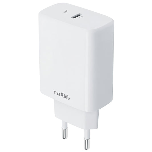 MaXlife MXTC-10-20C, 20W, 3A, 1 x USB-C, бял