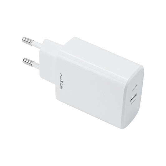 Мрежово зарядно устройство MaXlife MXTC-10-30C, 30W, 3A, 1 x USB-C, бяло