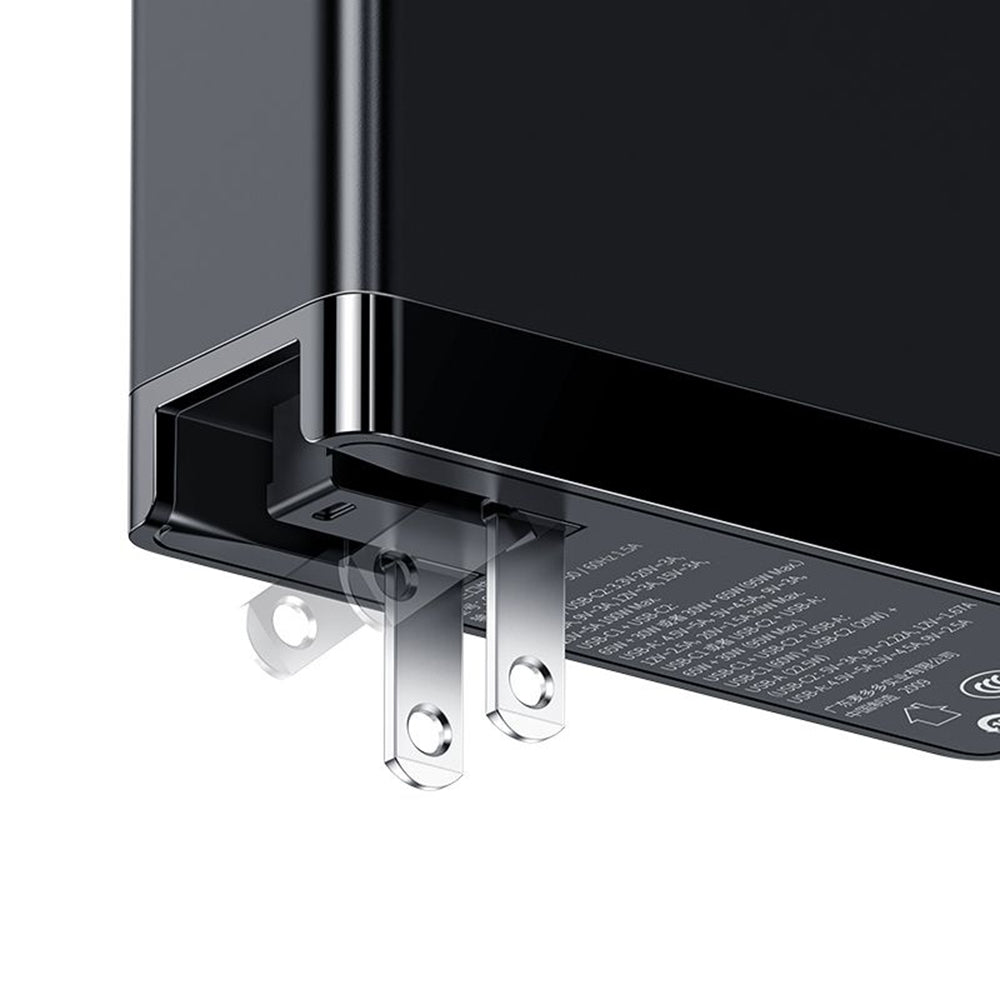 Зарядно за мрежа McDodo CH-8101 Pro Nuc AR Power Travel, 100W, 5A, 1 x USB-A - 2 x USB-C, Черно