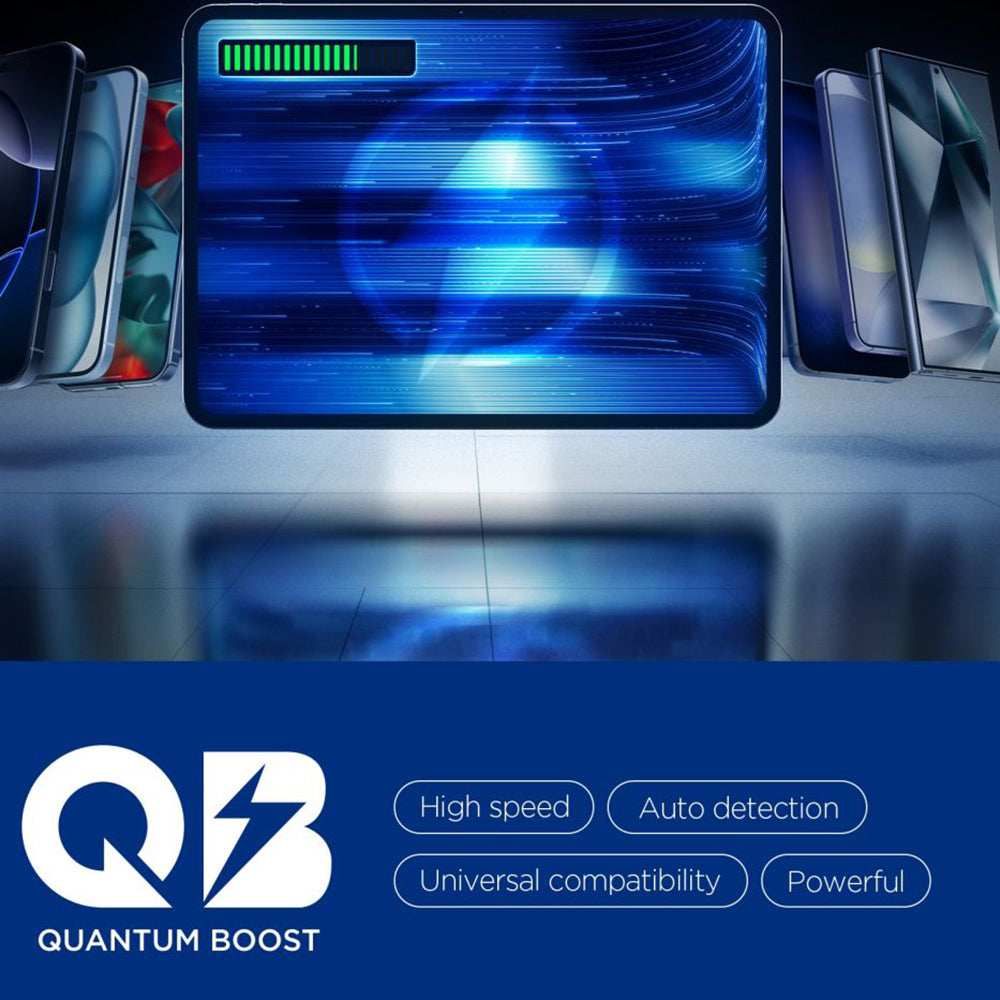 Мрежово зарядно устройство Spigen Essential, 47W, 3A, 2 x USB-C, Бяло ACH08707