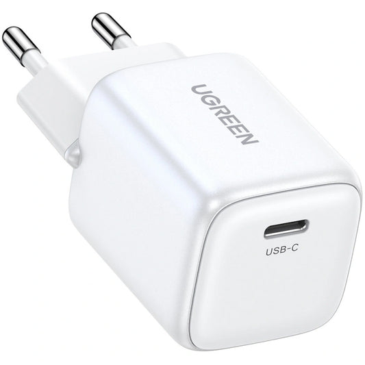 Мрежово зарядно устройство UGREEN CD319, 30 W, 3A, 1 x USB-C, бяло