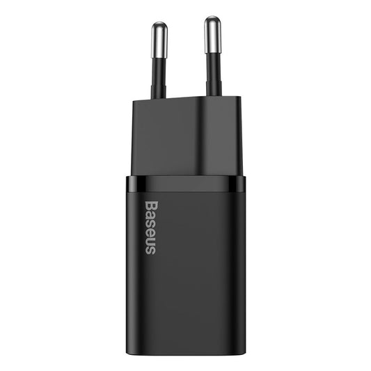 Мрежово зарядно устройство Baseus Super Si, 30W, 3A, 1 x USB-C, черно CCSUP-J01