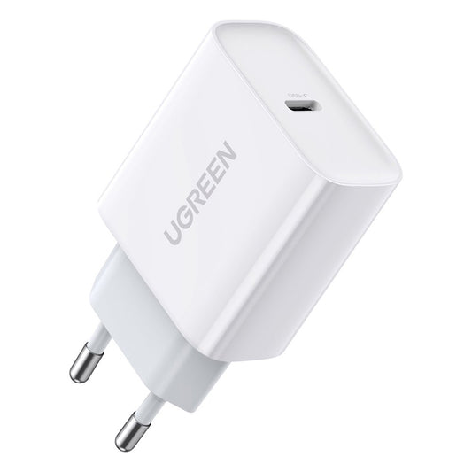 Зарядно за мрежа UGREEN CD137, 18W, 3A, 1 x USB-C, Бяло