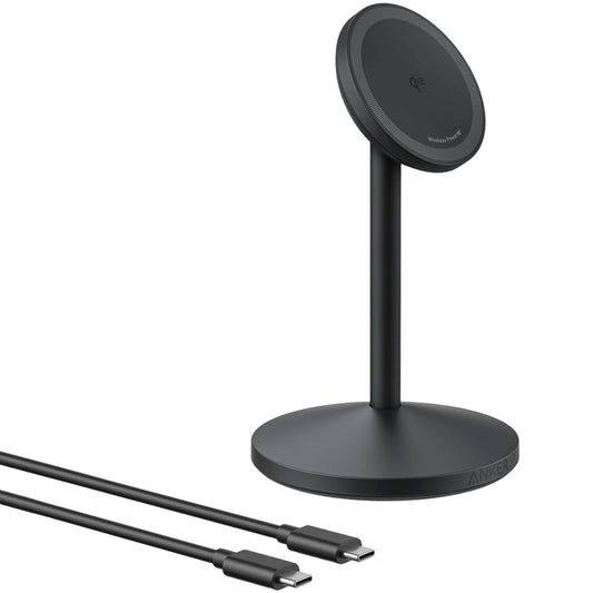 Безжично зарядно устройство Anker MagGo Stand, 15W, 1.67A, Черно A25X1H11